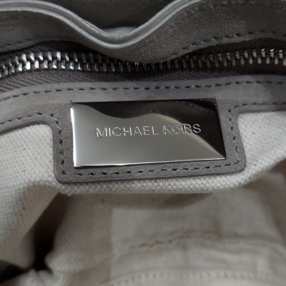 Michael Kors Suede Leather Fringe Flap Clutch Bag - Picture 6 of 6